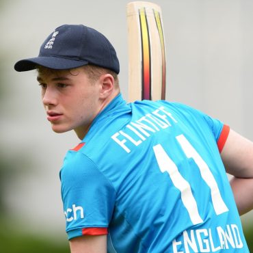 Andrew Flintoffs son Rocky hits match winning 106