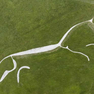 Archaeologists restore profile of Britains oldest chalk figure