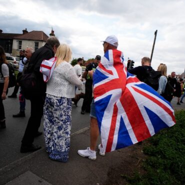 Protesters Stage Demo Outside Hotel Used To House Migrants