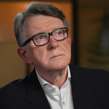 Lord Mandelson Apologises To Victims Of Jeffrey Epstein