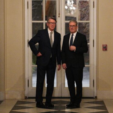 Peter Mandelson Betrayed Our Country Starmer Tells MPs