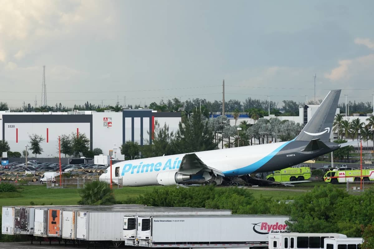 At Least Five Dead After Amazon Cargo Plane Overshoots Runway At Miami Airport
