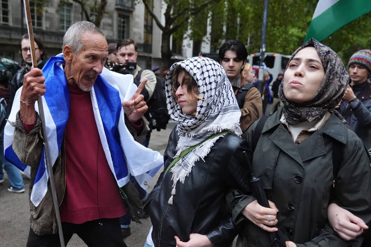 Clashes And Arrests Amid Demos On Anniversary Of October 7 Attacks
