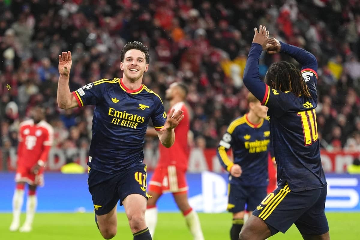 Late Declan Rice Strike Snatches Arsenal A Point At Bayern Munich