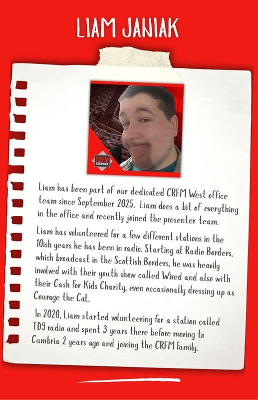 Liam Janiak - presenter biography