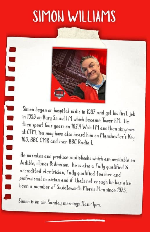 Simon Williams - presenter biography
