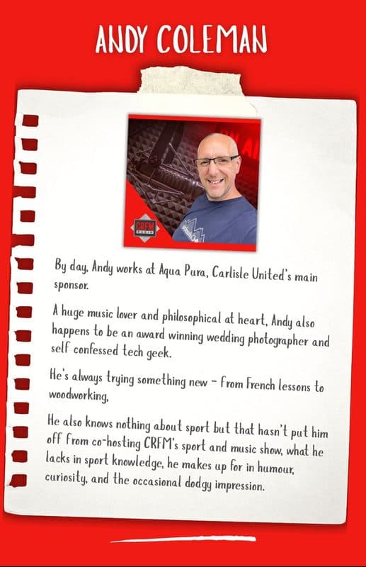 Andy Colman - presenter biography