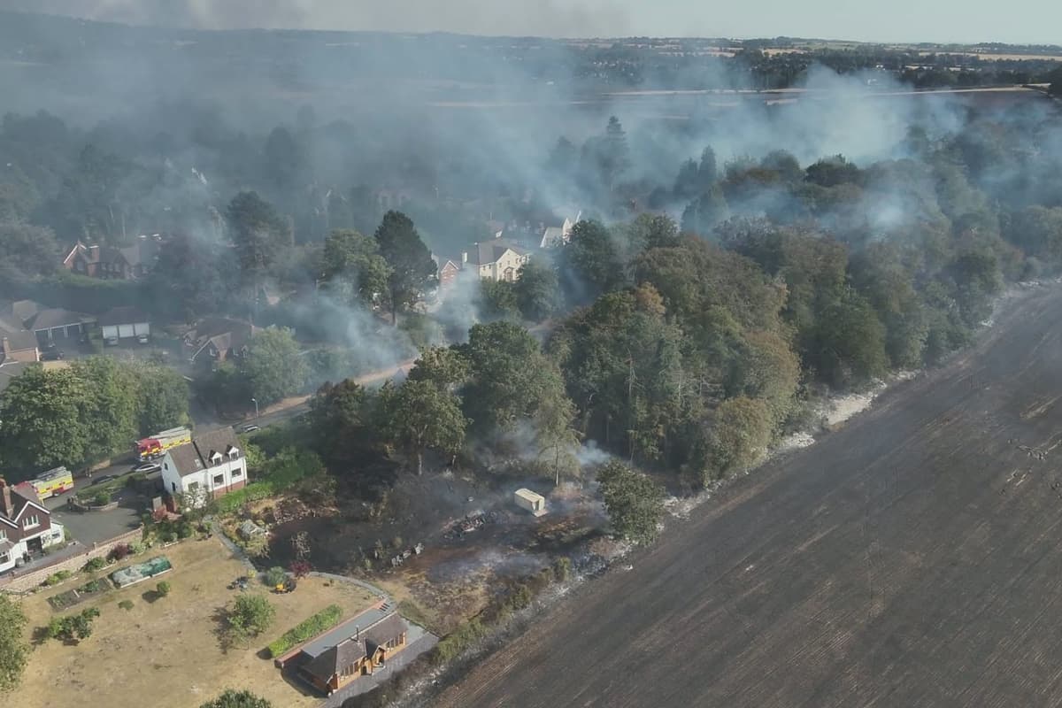 Huge Fires Threaten To Tear Through Homes In West Midlands