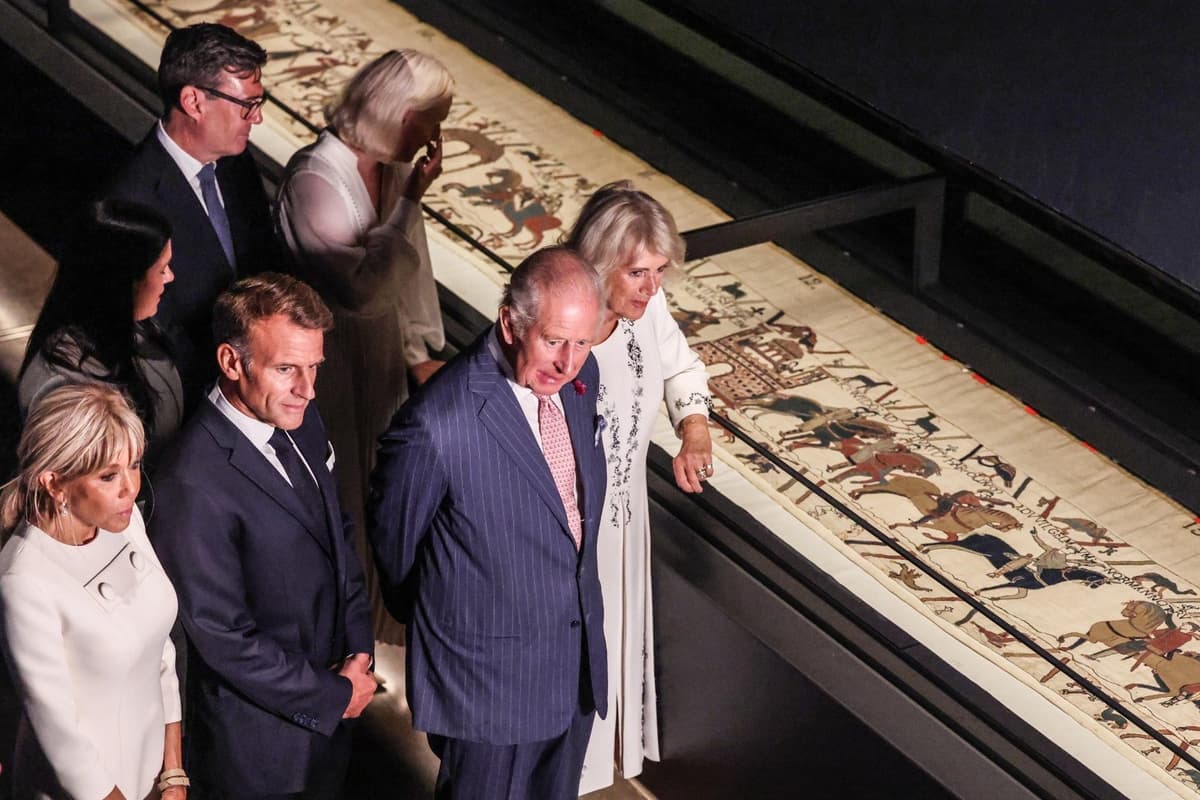 Macron Tells King And PM Happy End Were Here After Bayeux Tapestry Tour