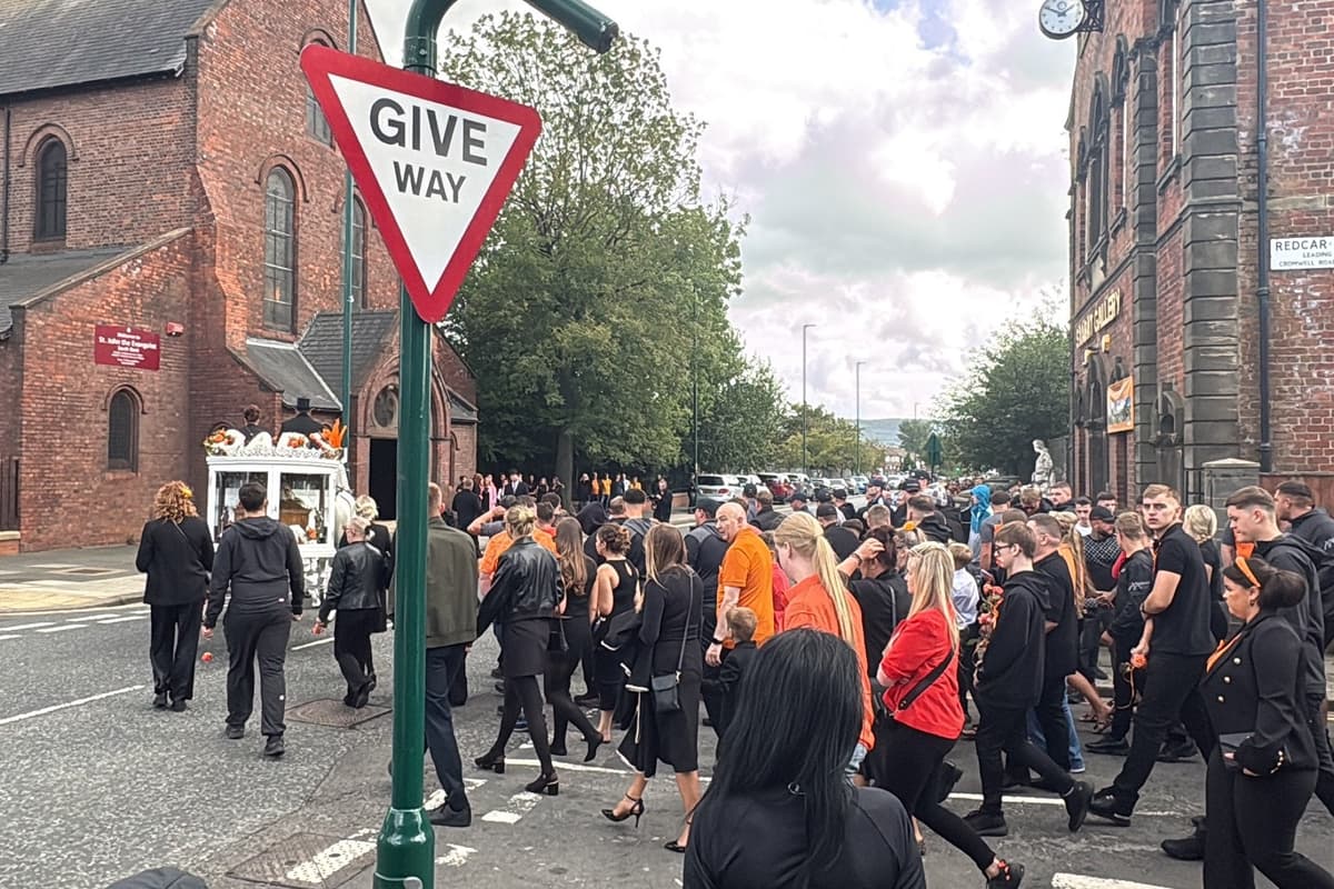 Hundreds Gather In Middlesbrough For First A66 Crash Funeral