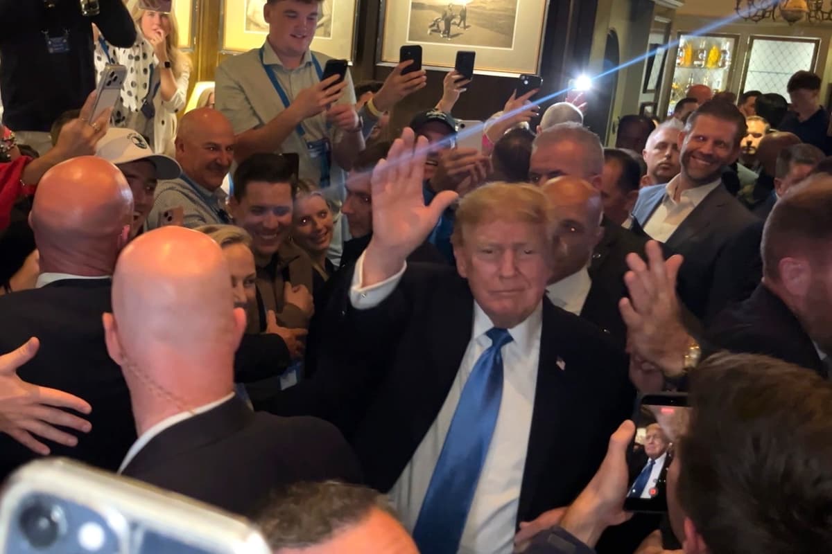Trump Continues Irish Visit At Golf Tournament