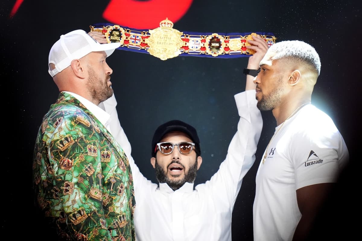 Tyson Fury And Anthony Joshua Engage In Cordial First Press Conference
