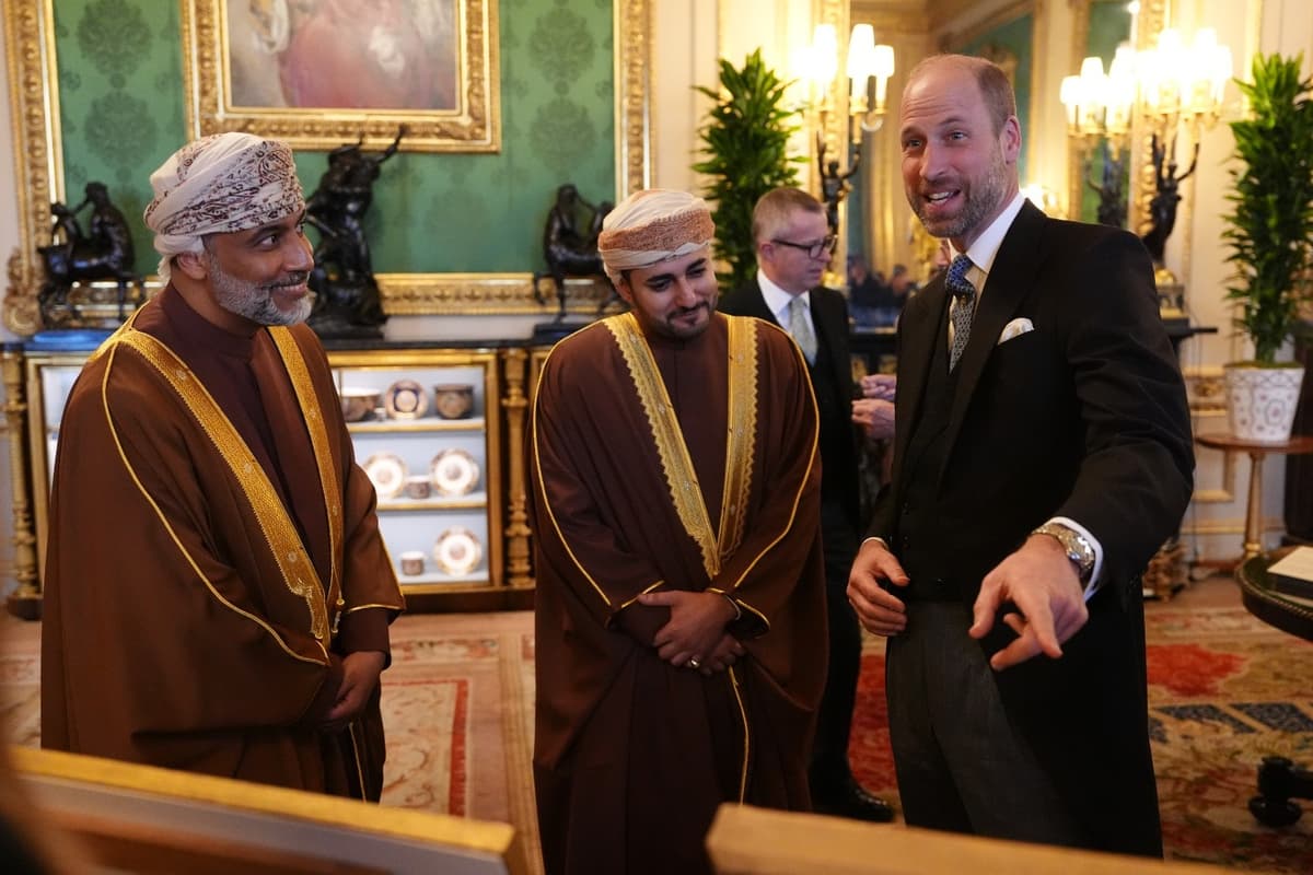 King Queen William And Kate Welcome Sultan Of Oman For State Visit