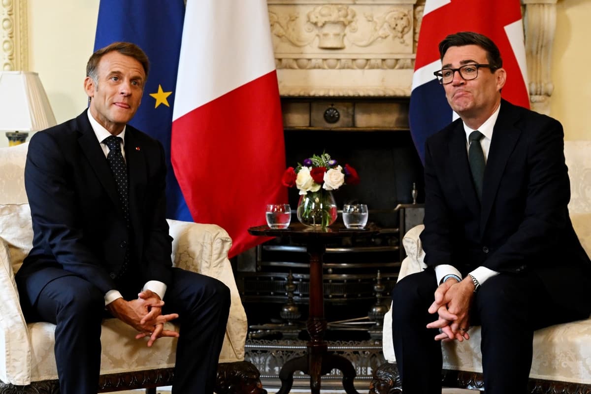 Andy Burnham Praises Emmanuel Macron For Collaboration As They Meet At No 10