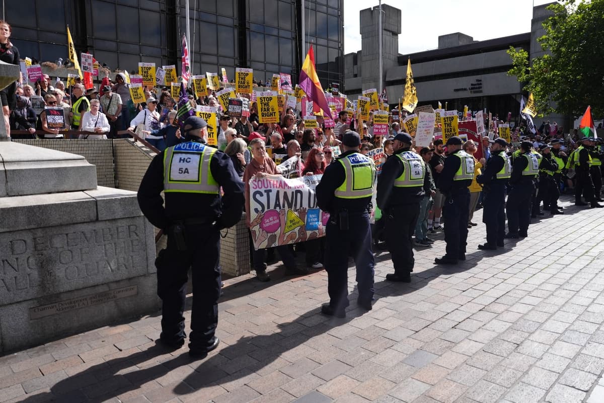 Man Charged With Concealing Identity At Anti Immigration Protest In Portsmouth