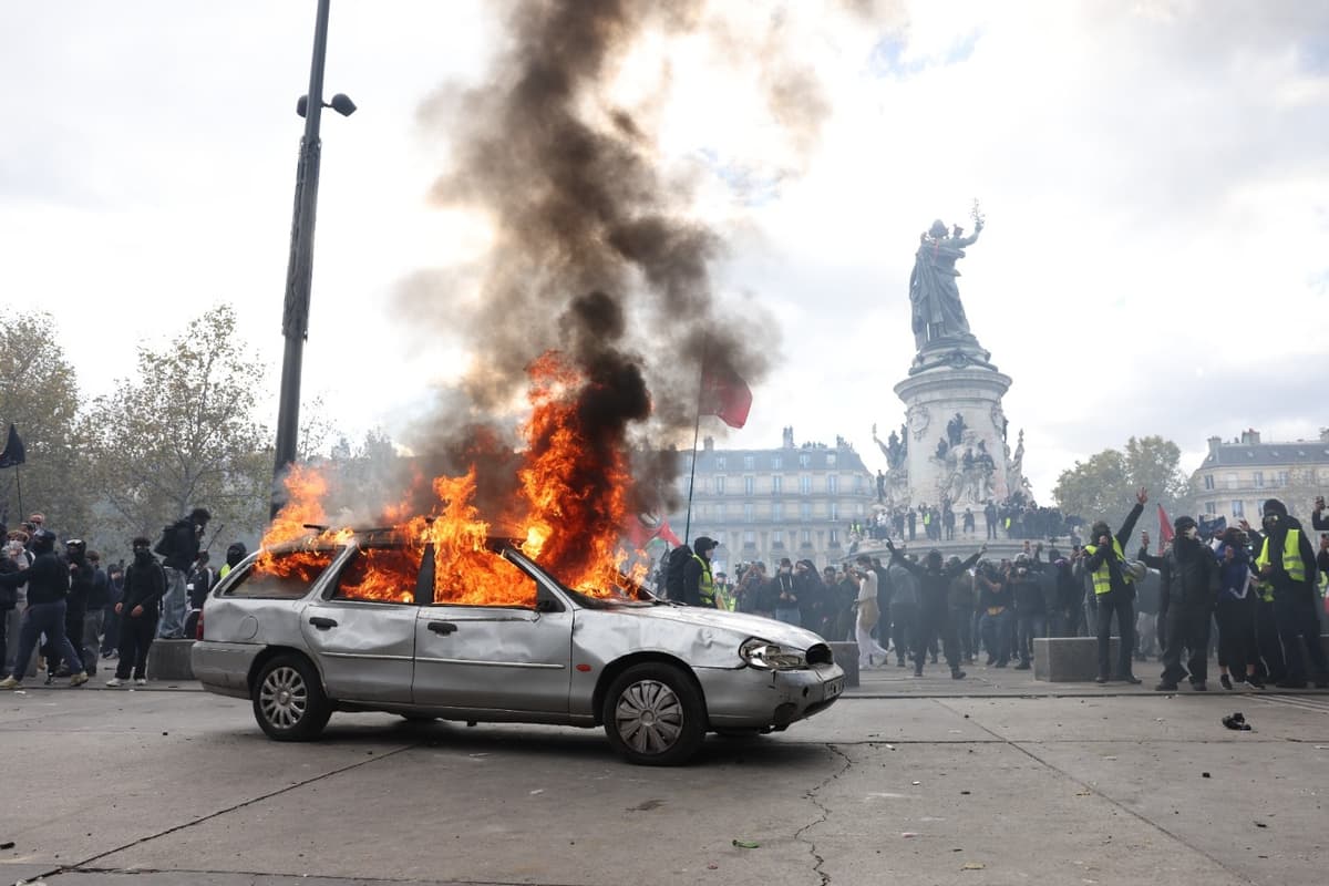 French President Emmanuel Macron Will Address The Nation Following Violent Clashes As Demonstrations Took Place