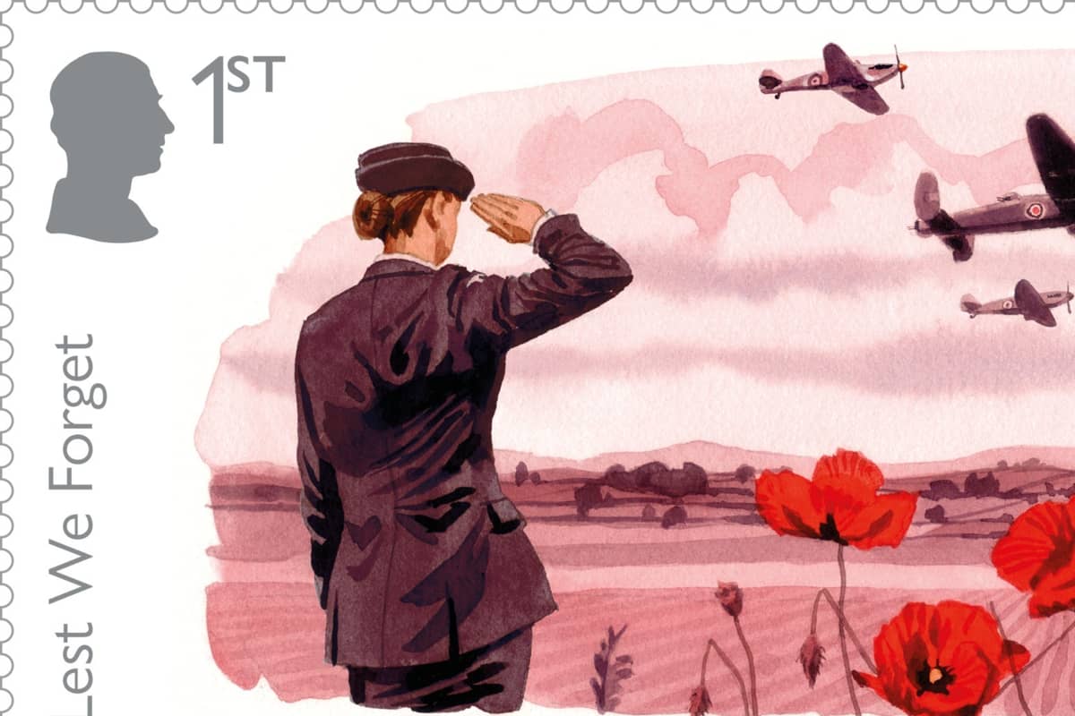 Poppy Coloured Stamp Set Honours Armed Forces