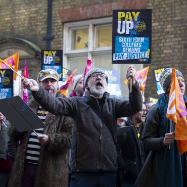 Teachers in sixth form colleges stage further strike action in pay dispute