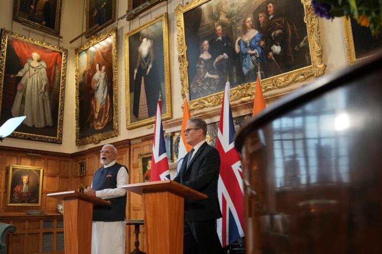 Starmer Hails Historic Day As Modi Visits For Signing Of UK India Trade Deal