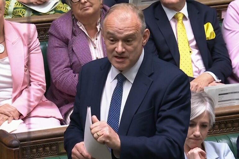 Sir Ed Davey To Boycott Trump State Banquet In Gaza Protest