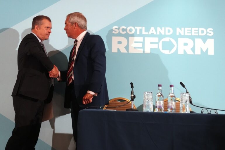 Reform UK Gains First MSP As Tory Defects To Nigel Farages Party