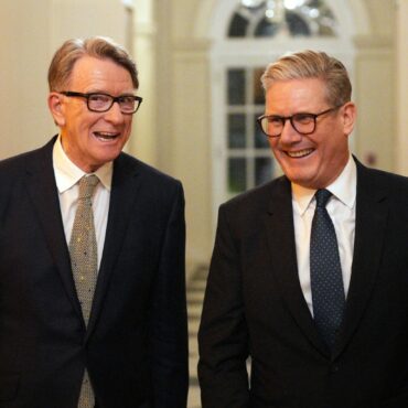Keir Starmer Sacks Lord Mandelson As Ambassador To US Over Epstein Friendship