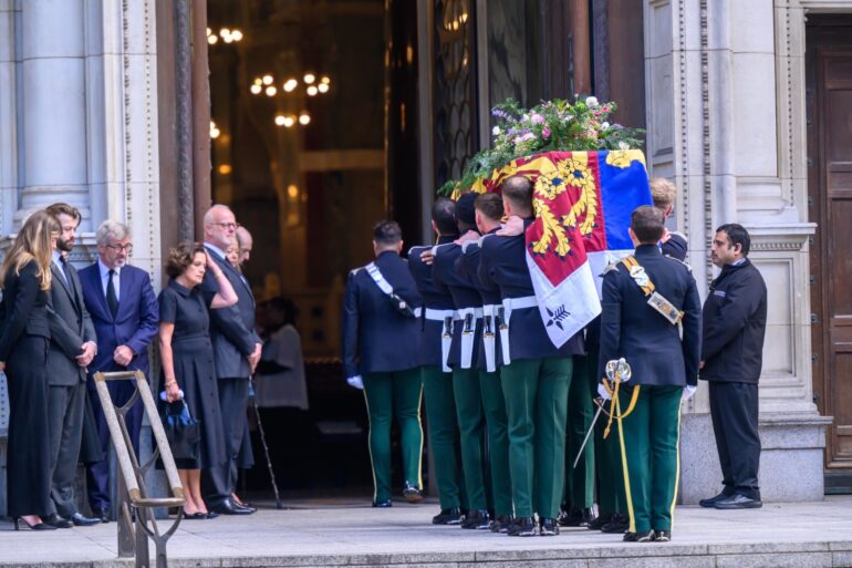 Duchess Of Kents Coffin Arrives At Westminster Cathedral On Eve Of Funeral
