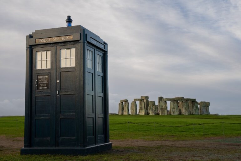 Tardis Arrives At Stonehenge To Mark Doctor Who Day