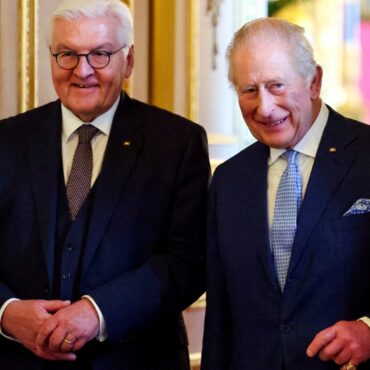 King And Queen Greet German President At Start Of Historic State Visit
