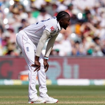 Jofra Archer Ruled Out Of Ashes Tour As England Dealt Fresh Blow