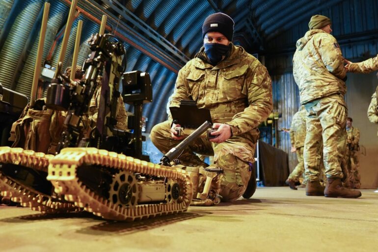 British Troops On Moorland Exercise Ahead Of Nato Special Operations Forces Role