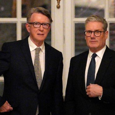 MPs Back Release Of Files On Mandelson Appointment As US Ambassador